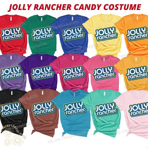 Jolly Rancher Costume, Jolly Rancher Candy, Cheer Costumes, Teacher Halloween Costumes, Team Costumes, Candy Costumes, Classy Halloween Costumes, Food Costumes, 2023 Halloween