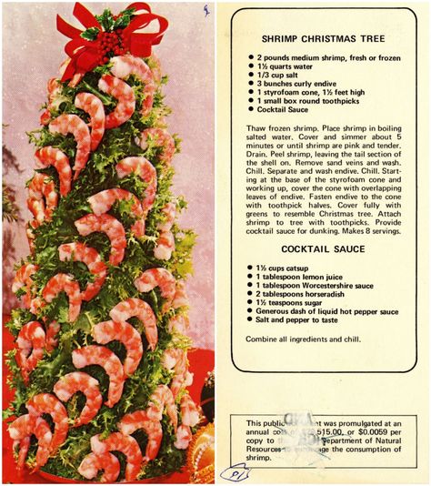 Shrimp Christmas, Vintage Christmas Recipes, Christmas Tree Food, Christmas Appetizers Easy, Christmas Cocktail Party, Shrimp Appetizers, Holiday Dinner Party, Holiday Party Foods, Christmas Dinner Party