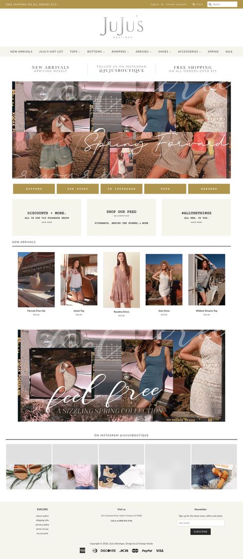 Website Shopping Design, Clothing Boutique Website Design, Online Boutique Website Design, Boutique Website Design Inspiration, Clothing Brand Website Design, Clothing Website Design Inspiration, Clothing Website Design, Shopify Website Design Inspiration, Boutique Website Design