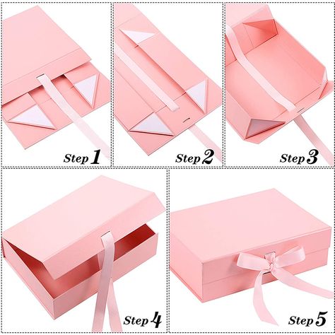 Ring Boxes Diy, Diy Gift Box Template, Carton Diy, Bespoke Boxes, Envelope Liners Wedding, Personalised Gifts Diy, Magnetic Gift Box, Wood Pellet, Box With Ribbon