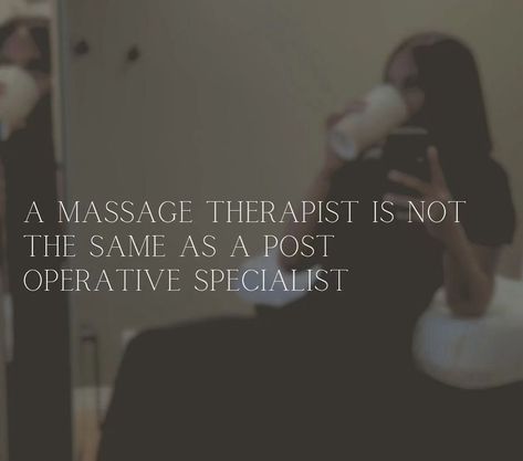 I often get asked if I am a registered massage therapist. The answer is no, but I am highly skilled, trained and qualified in Manual Lymphatic Drainage and post-op care. I only provide post-op care to surgical patients of Dr. Yazdani and this allows the patient to have constant follow-ups and continuous care while healing from surgery. While both types of massage offer incredible benefits, post-operative massage and regular massage therapy serve different purposes. Here’s what sets them ap... Travel Massage Therapist, Healing From Surgery, Post Op, The Patient, Massage Therapist, Massage Therapy, Surgery, Massage, Benefits