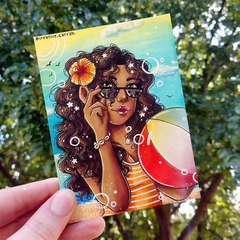 Creative Carrah, Summer Activity, Book Corners, Instagram Summer, Anime Sketch, Summer Activities, Pretty Art, Art Artist, Coloring Books