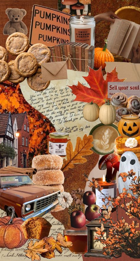 Fall Wallpaper Ideas, Halloween Backrounds, Wallpaper Shuffle, Cute Fall Backgrounds, Autumn Aesthetic Wallpaper, Christmas Garland Mantle, Orange Nature, Fall Autumn Aesthetic, Halloween Wallpaper Iphone Backgrounds