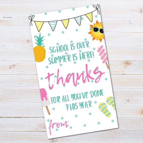 Excited to share the latest addition to my #etsy shop: TEACHER GIFT TAG,School Year End Teacher Gifts, Teacher Appreciation Gifts Printables, Teacher Gift Printables, Teacher End Of Year, Easy Fathers Day Craft, Teacher Appreciation Printables, Thank You Printable, Teacher Summer, Teacher Gift Tags