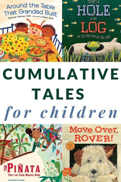 Ten cumulative tales to read aloud that build predictability, repetitiveness, and sequencing.  These make great read alouds for young children. #readalouds #cumulativetales #booksforkids #GrowingBookbyBook #picturebooks #preschool The Napping House, Best Toddler Books, Stem Books, Kid Books, Speak Easy, Keeping Kids Busy, Rhyming Books, Kindergarten Books, Read Alouds