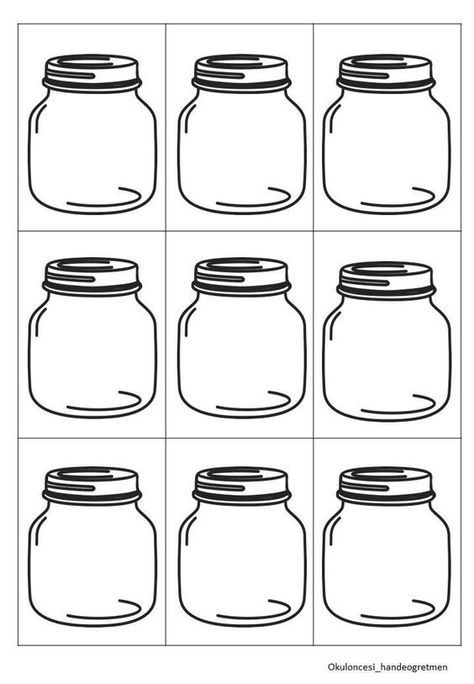 Jar Worksheet, Toddler Learning Activities, Preschool Learning Activities, Montessori Activities, Toddler Learning, Preschool Art, Preschool Learning, Art Activities, Classroom Activities