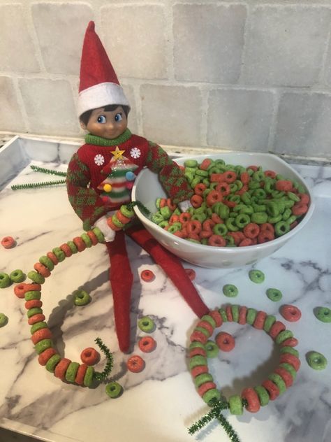 Elf On The Shelf Cereal, Holiday Planning Checklist, Glitter Ideas, Elf Ideas Easy, Christmas Window Painting, Awesome Elf On The Shelf Ideas, Xmas Elf, Elf Antics, Elf Fun