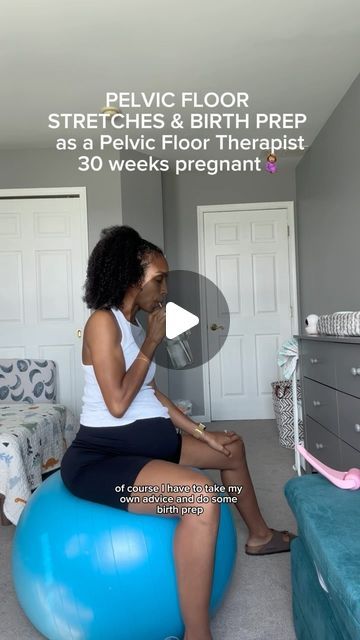 Jemila Medley on Instagram: "A rare occasion of me doing my pelvic floor routine without my kids 😅 tried to get it in before work today instead of during the kids bedtime & it was a success! 

Full Birth Body Prenatal Course for more in-depth training + prep! 🥰🔗🫶🏽 
#pregnant #pregnantmom #3rdtrimester #birthprep #birthpreparation #pelvicfloor #pelvicfloorexercises #stretchroutine" Normal Birth, 30 Weeks Pregnant, Pregnancy Workouts, Birth Preparation, Stretch Routine, 3rd Trimester, Pelvic Floor Exercises, Kids Bedtime, Pregnancy Months