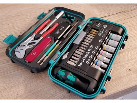 Kobalt Mini Toolbox Ideas, Mini Tool Kit, Fix Anything Tool Kit, Klein Tools Bag, Wera Tools, Electrician Tool Bag Haus Of Tools, Officine In Garage, Edc Multi Tool, Useful 3d Prints