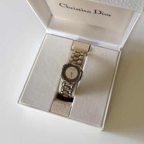 Vintage dior octagon two tone Watch is now available! Dior Watch, Two Tone Watch, Vintage Dior, Two Tone, Dior, Quick Saves