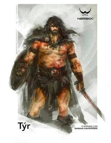 Tyr Northern Mythology, North Mythology, Rune Viking, Symbole Viking, Norse Gods, Pagan Gods, Norse Myth, Viking Life, Norse Pagan