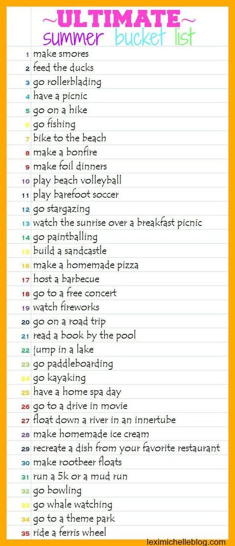 Marshall Law, Ultimate Summer Bucket List, Summer To Do List, Summer Fun List, Summer Bucket List, Things To Do When Bored, Summer Plans, Bucket Lists, Summertime Fun