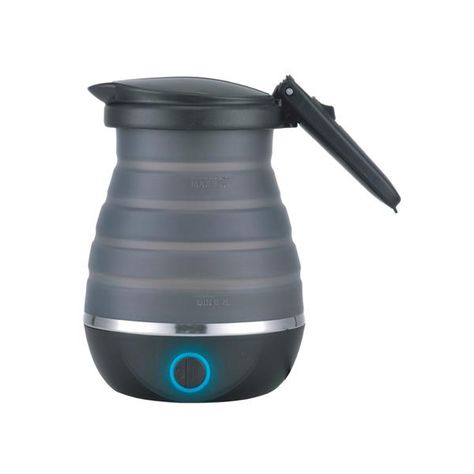 Brentwood Collapsible Travel Kettle - Black - 0.8L | Lowe's Canada Travel Kettle, Caravan Awnings, Electric Tea Kettle, Camping Toilet, Hover Craft, Cool Box, Van Build, Davos, Hot Plate