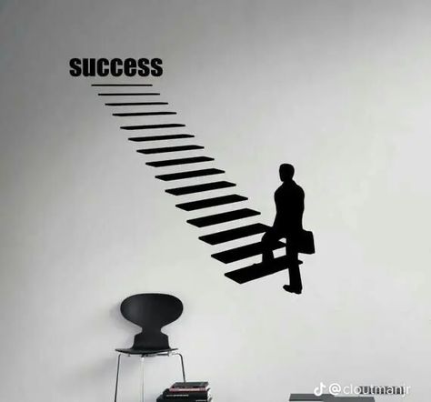 this pin is about if you want success you got to go through a lot of steps . 🤩 Office Room Interior, Steps Quotes, Career Ladder, Coran Quotes, Business Portrait Photography, Ladder Of Success, Arsitektur Masjid, Tattoo Inspiration Men, Wall Art Office