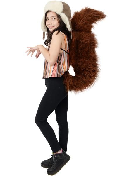 Tail Ideas, Sheriff Costume, Willy Wonka Costume, Squirrel Costume, Secret Squirrel, Squirrel Tail, Fun Costumes, Animal Tails, Fluffy Tail