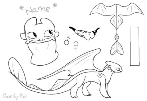 Toothless Sketch, Human Base, Dragon Base, Fire Drawing, Toothless Dragon, Dragon Sketch, Httyd Dragons, Dragon Puppet, Oc Base