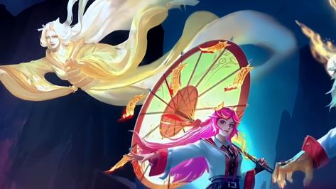 Kagura New Skin, Kagura Exorcist, Mlbb Kagura, Kagura Mlbb, Logo Design Art, Mobile Legend, New Skin, Mobile Legends, Bang Bang