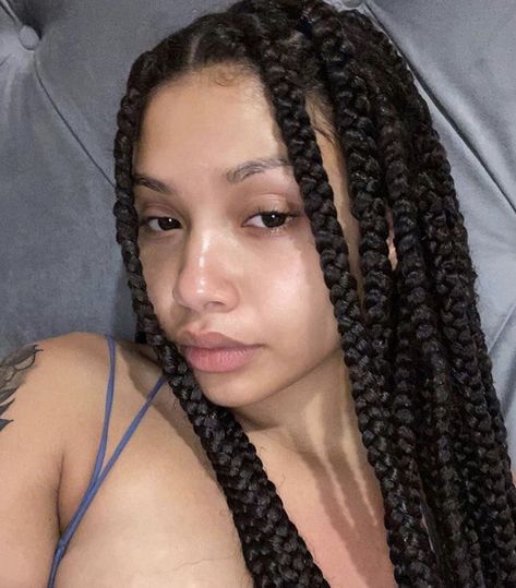 Large Box Braids, Chunky Braids, Summer Braids, Hairdos For Curly Hair, Girls Hairstyles Braids, Girls Braids, Hair Flip, Hair Reference, Baddie Hairstyles