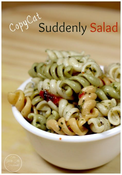 This Copy-Cat Suddenly Salad is my take on the classic pasta salad but homemade! It's quick and easy to make so you'll be in and out of the kitchen and out the door to enjoy the beautiful weather. Suddenly Pasta Salad Recipe Classic, Copycat Suddenly Salad Classic, Homemade Suddenly Salad, Suddenly Salad Recipe, Suddenly Pasta Salad, Picnic Salads, Polenta Pizza, Suddenly Salad, Salad Appetizer Cups