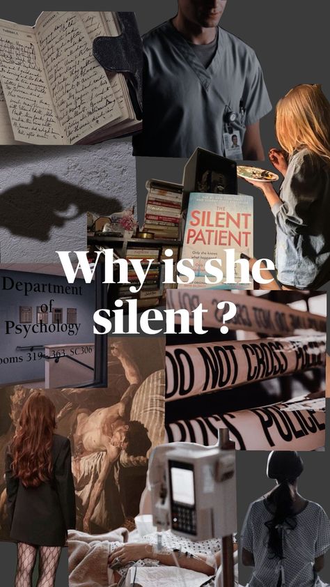 THE SILENT PATIENT Silent Patient Book Aesthetic, The Silent Patient Aesthetic, The Silent Patient Book, Silent Patient Book, Alicia Berenson, The Silent Patient, 2024 Books, Fav Books, Aesthetic Books