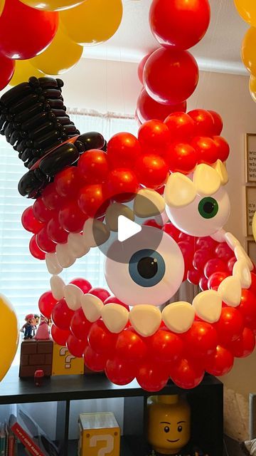 Lilly Roman on Instagram: "You asked! Here’s how I made the teeth for Caine from the Amazing Digital Circus! ❤️Still love how he came out and the birthday surprise!" Digital Circus Birthday Party, Amazing Digital Circus Birthday, Morning Birthday Surprise, Circus Decorations Diy, Morning Birthday, Circus Party Decorations, Circus Birthday Party Theme, 8 Birthday, The Amazing Digital Circus