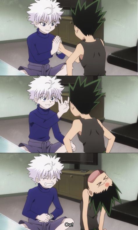 Killua Hunter Exam, Hunter Exam, Killua And Gon, Gon And Killua, Funny English Jokes, Hxh Characters, Hunter Hunter, Sailor Chibi Moon, Hunter Anime