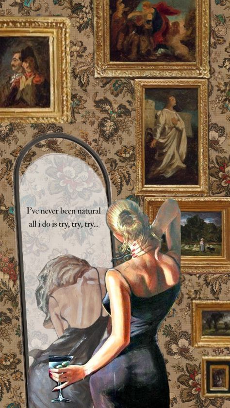 ‘and i’m still a believer, but i don’t know why’ #vintage #art #vibes #wallpaper #collageart #aesthetic #painting #music #women Painting Music, Vibes Wallpaper, Aesthetic Painting, I Don T Know, Don T Know, Be Still, Collage Art, Vintage Art, Music