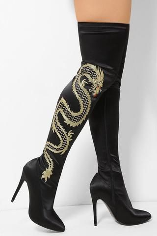 Blooms darker twin - Waking up - Wattpad Queen Of Shadows, Gold Boots, Sock Boots, Gold Dragon, Womens Stilettos, Over The Knee Socks, Boots Uk, Stiletto Boots, Dragon Print