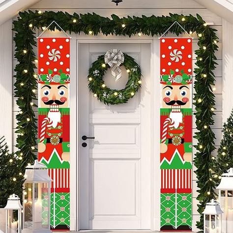 Amazon.com: Tatuo Christmas Nutcracker Door Banners Nutcracker Soldier Porch Signs Xmas Holiday Soldier Model Nutcracker Door Decorations for Yard Indoor Outdoor Wall Party Supplies Decor (Candy) : Home & Kitchen Nutcracker Door Decorations, Door Banners, Candy Signs, Nutcracker Decor, Nutcracker Christmas Decorations, School Door Decorations, Diy Christmas Lights, Christmas Soldiers, Nutcracker Soldier