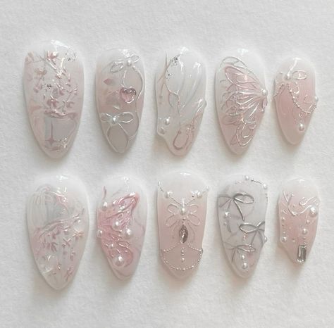 xiaohongshu nails, chinese trendy nails, korean trendy nails, long nails, nail inspo inspiration, nail tech, nail tutorial, cute nails, pretty nails, nail art, birthday nails, kpop nails, trendy nails, nail art, 3d nails Nail Art Birthday, Nails Korean Style, Chinese Nails Designs, Xiaohongshu Nails, Nails Chinese, Nails Kpop, Chinese Nails, Idol Nails, Kpop Nails