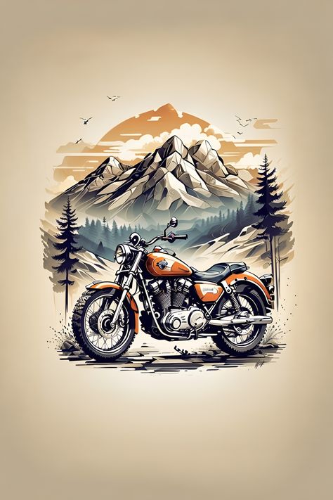 Metal Motorcycle, Motorbike Art, Мотоциклы Cafe Racers, Orange Backpacks, Moto Vintage, Retro Motorcycle, Motorcycle Art, Motor Bike, Bike Art