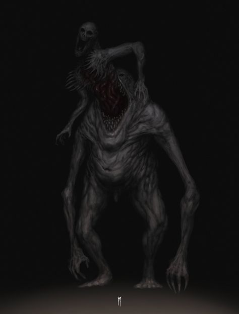 Monsters Scary, Shadow Creatures, Nightmares Art, Dark Creatures, Arte Peculiar, Creepy Horror, Creature Artwork, Horror Monsters, Cosmic Horror