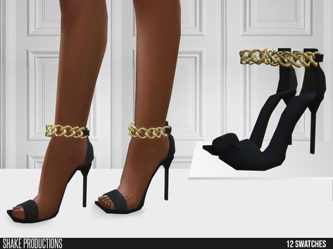 ShakeProductions 612 - High Heels Sims 4 Louboutin Cc, Sims4 Cc High Heels, Sims 4 Cc Louis Vuitton Shoes, Sims 4 Cc Platform Heels, Sims 4 Cc High Heels, Heels With Chains, Sims4 Shoes, Sims Shoes, Alexander Shoes