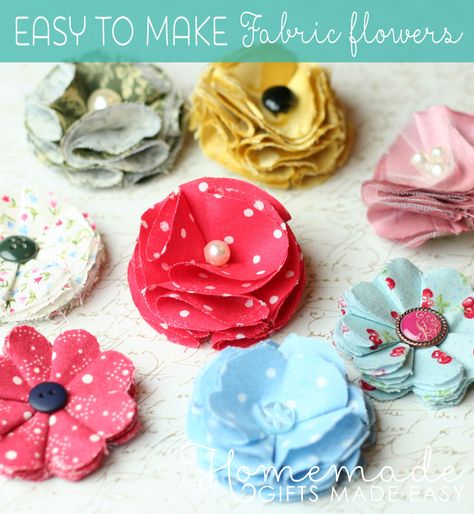 Sew Fabric Flowers Diy, Easy Fabric Flowers Step By Step, Scrap Fabric Flowers, Flannel Trees, Scrap Fabric Ideas, Fabric Flowers Diy Easy, Make Fabric Flowers, Origami Fabric, Easy Fabric Flowers