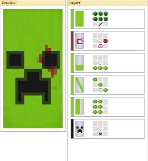 Mine craft creeper banner Cool Minecraft Banners, Minecraft Cool, Minecraft Banner Patterns, Banner Patterns, Minecraft Food, Minecraft Decoration, Rumah Minecraft Sederhana, Minecraft Banner, Karakter Minecraft