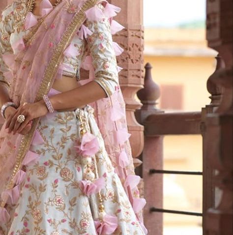 Vasansi Jaipur, Pink Lehenga, Indian Clothes, Indian Outfits, Jaipur, Floral Skirt, Lehenga, Light Blue, Floral