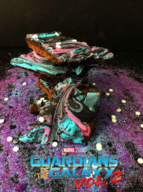 Just Arrived Guardians Of The Galaxy Candy Bark Candy Bark Recipes, Chocolate Melting Wafers, Candy Bark, Bark Recipe, Baked Chips, Edible Glitter, Easy Treats, Fun Treats, Movie Nights