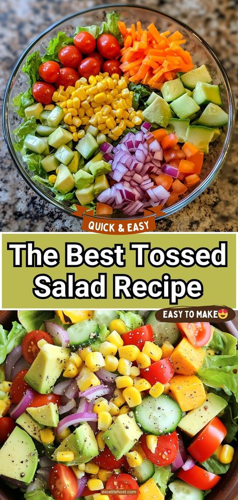 There are days when all I crave is a great big salad made with crunchy lettuce. I love the freshness and guilt-free feeling of eating until I feel satisfied without having to worry about calories. Salads are by far my favorite meals. Salads Without Lettuce, Lettuce Recipes, Free Feeling, Great Dinner Recipes, Red Wine Vinaigrette, Tossed Salad, Big Salad, Garden Salad, Veggie Salad