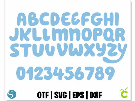 Vectorency Unicorn Letters, Blue Svg, Blue Letters, Ink Lettering, Cricut Baby, Digital Font, S Alphabet, Blue Font, Doodle Fonts