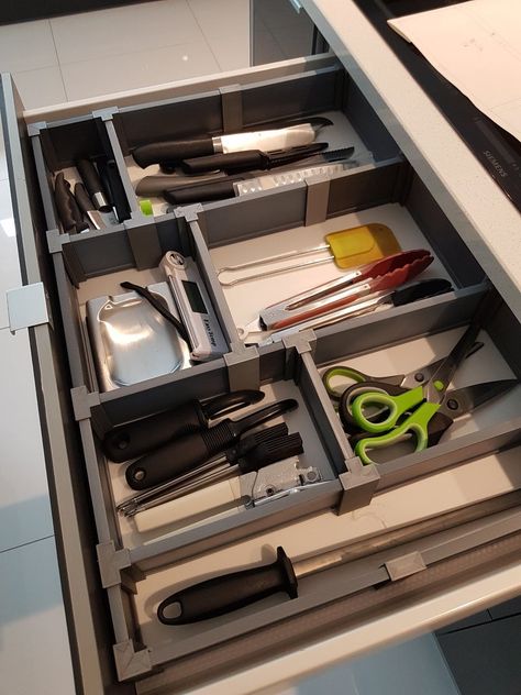 Drawer organizer system by stevenfayers - Thingiverse Tool Drawer Organizer, 3d Tiskárna, Printer Cabinet, Useful 3d Prints, Printers Drawer, 3d Printer Ideas, Tool Drawers, Drukarka 3d, 3d Printing Business