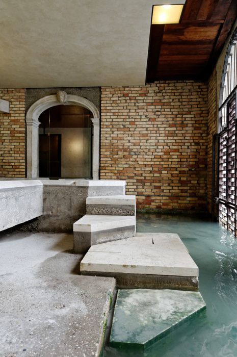 Scarpa Architecture, Querini Stampalia, Water Architecture, Carlo Scarpa, Architectural Inspiration, Design Milk, Modernism, تصميم داخلي, Interior Architecture Design