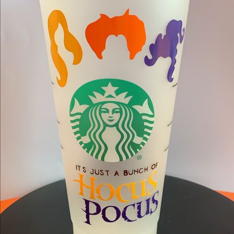 Handmade, Brand New ... Comes With Lid And Straw Handmade Brand, Cold Cup, Hocus Pocus, Straw, Color White, Brand New, White, Color