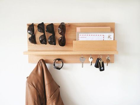 Our Top 45 Etsy Black Friday Shopping Picks Entryway Organizer Shelf, Key Holder Diy, Mail And Key Holder, Wand Organizer, Sunglasses Organizer, Entryway Coat Rack, Entryway Shelf, Entryway Organizer, Shelf Floating