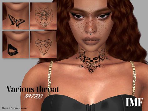 Sims Challenge, Face Tattoos For Women, Sims 4 Tattoos, Sims 4 Piercings, Sims 4 Black Hair, The Sims 4 Skin, Sims 4 Mm Cc, Sims 4 Cc Makeup, Sims 4 Game Mods