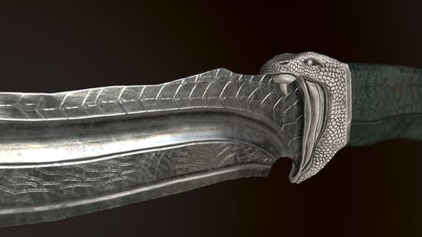 Snake knife, Ekaterina Pavlova on ArtStation at https://www.artstation.com/artwork/N5WKRd Knife Snake Tattoo, Snake Knife, Red Viper, About Butterfly, Snake Scales, Circus Characters, Butterfly Costume, Butterfly Knife, Queen Aesthetic