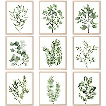 Amazon.com: Tevxj 9PCS Botanical Plant Wall Art Prints Green Plant Wall Decor Boho Herb Wall Decor Pictures Minimalist Wall Art Photo Prints for Living Room Kitchen Leaves (8"x10", Unframed): Posters & Prints Teen Wall Art, Herb Wall, Plant Wall Art, Plant Wall Decor, Decor Pictures, Plant Painting, Wall Decor Pictures, Leaf Decor, Real Plants