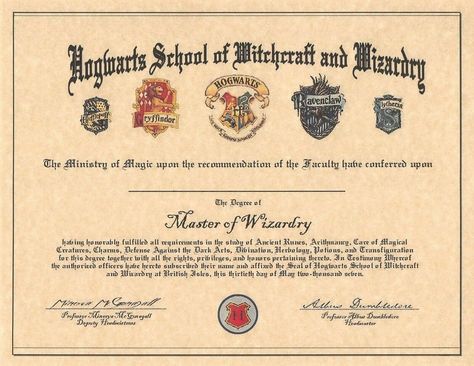 Harry Potter Hogwarts School Certificate Of Graduation Prop/Replica | eBay Hogwarts Graduation, Harry Potter Graduation, Harry Potter Letter, Harry Potter Movie Night, Harry Potter Monopoly, School Certificate, Harry Potter Props, Harry Potter Theme Birthday, Imprimibles Harry Potter