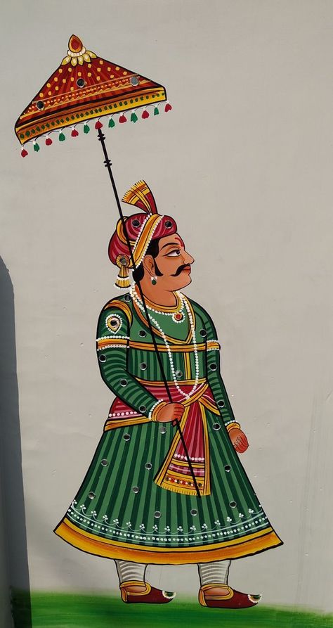 Phad Painting Rajasthan, Rajasthani Art Design, Phad Painting, Rajasthani Painting, Rajasthani Art, Mughal Art Paintings, Bengali Art, Kalamkari Painting, Pichwai Paintings