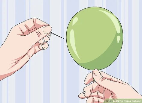 How to Pop a Balloon: 7 Steps (with Pictures) - wikiHow Balloon Popping, Balloon Cartoon, Balloon Pop, Helium Balloons, The Balloon, Balloons, Collage, Pins, Quick Saves