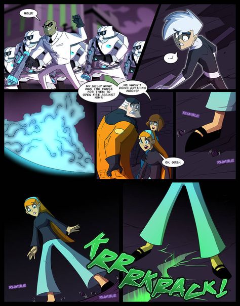 DP: LD pg.253 by Krossan Dany Phantom, Danny Phantom Sam, Sam Manson, Dan Phantom, Phantom Comics, Nickelodeon Shows, Classic Cartoon Characters, 90s Cartoons, Danny Phantom